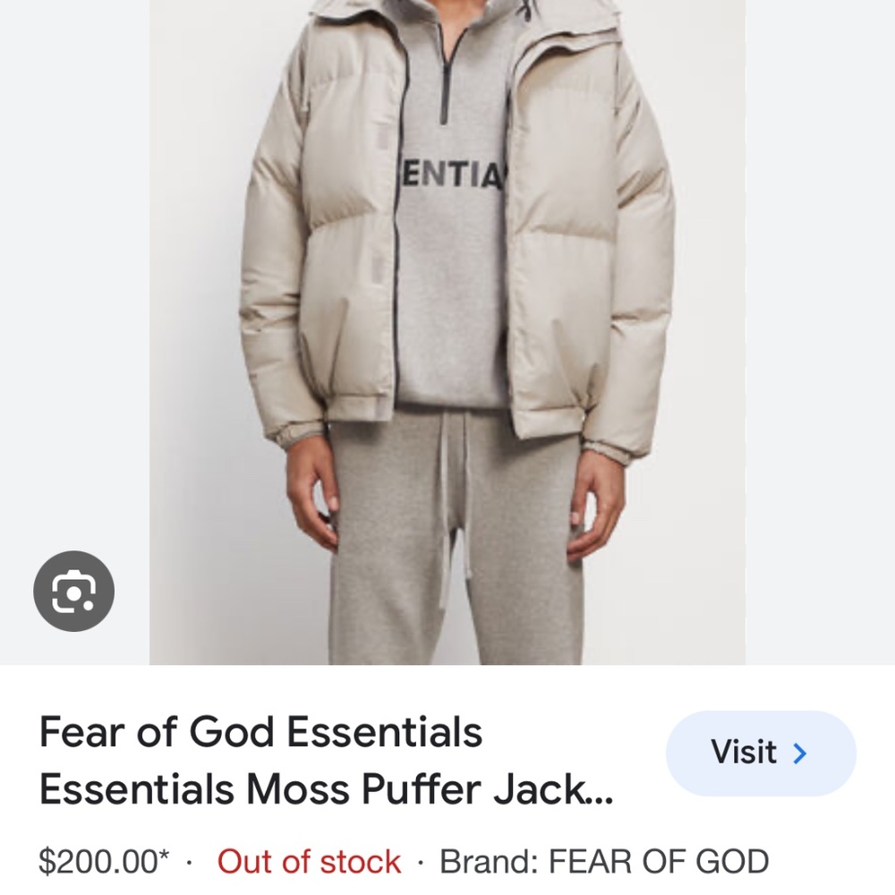 Fear of God Essentials Puffer